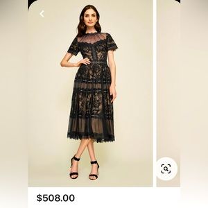 Tadashi Shoji lace dress.